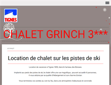 Tablet Screenshot of chaletgrinch.com